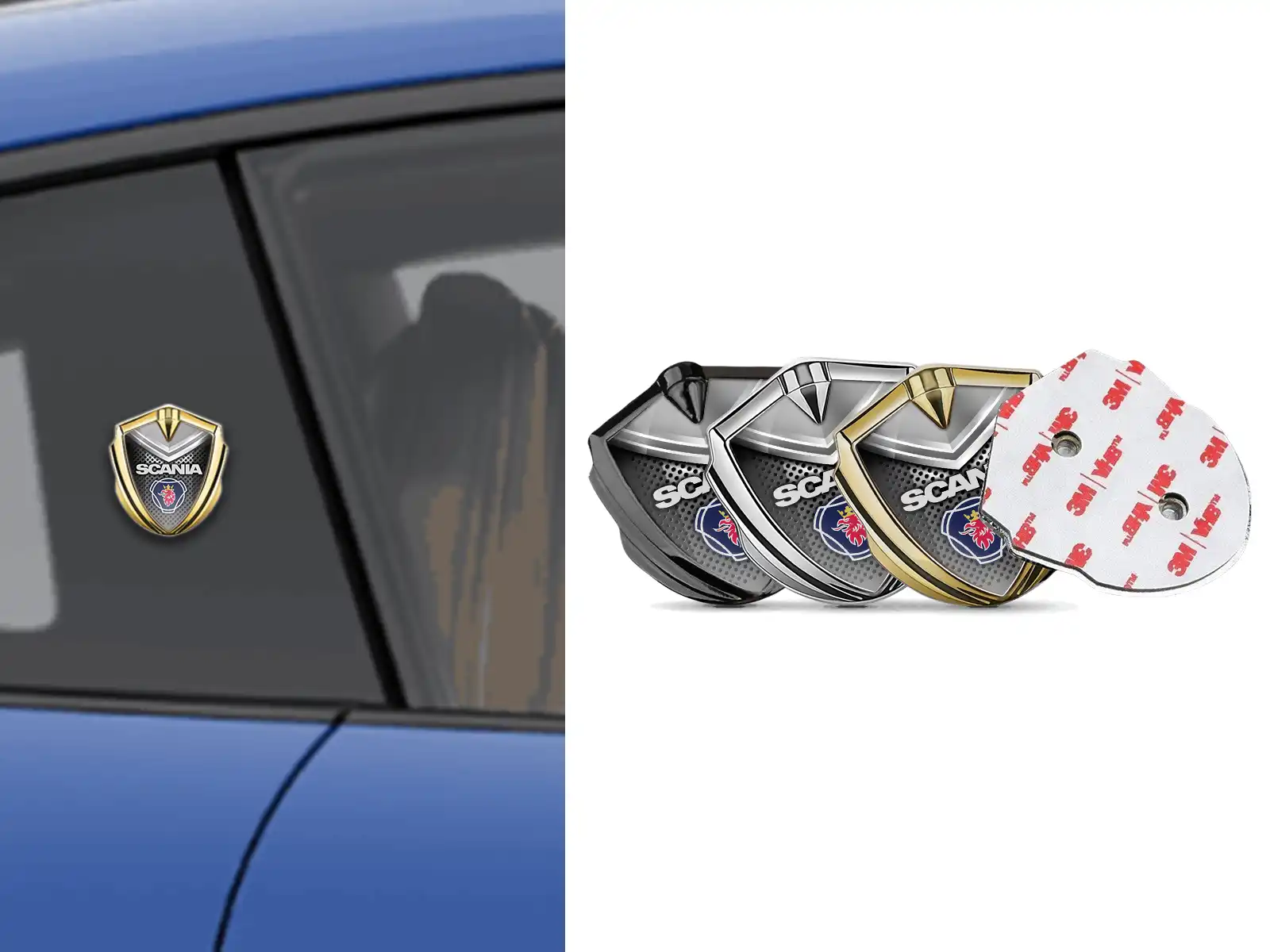 Scania Emblema Silicona Insignia Ultima Plano Maciza Montaje